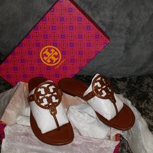 Tory Burch Brown Miller Snake Print